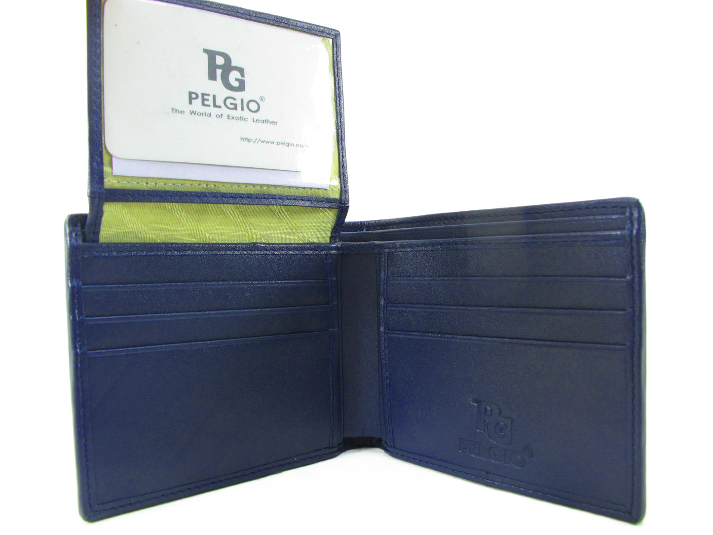 Genuine Crocodile Backbone Skin Leather Men's Bifold Wallet