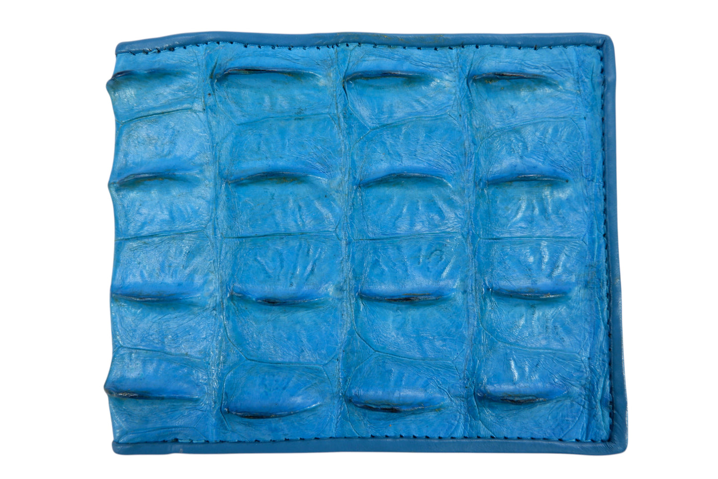 Genuine Crocodile Backbone Skin Leather Men's Bifold Wallet