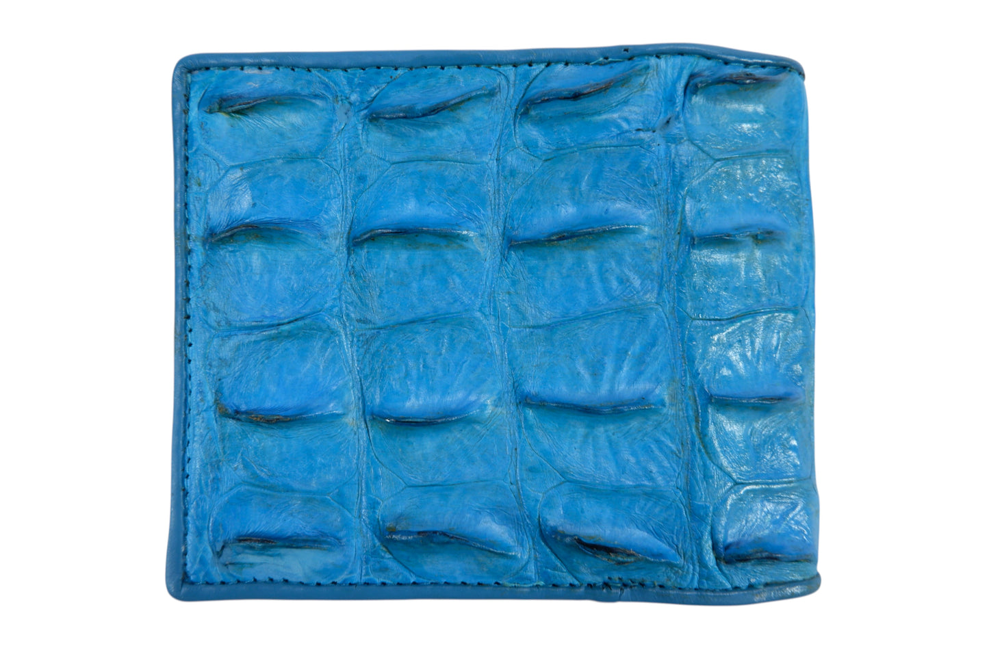 Genuine Crocodile Backbone Skin Leather Men's Bifold Wallet