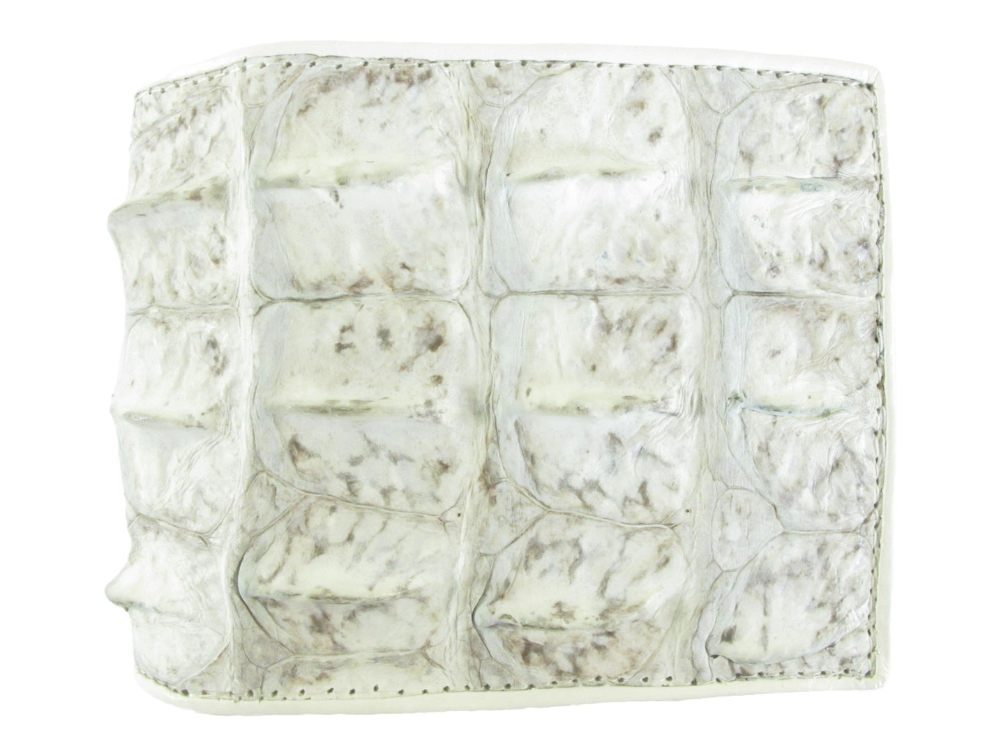 Genuine Crocodile Backbone Skin Leather Men's Bifold Wallet