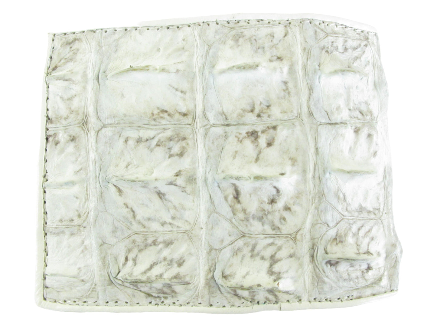 Genuine Crocodile Backbone Skin Leather Men's Bifold Wallet