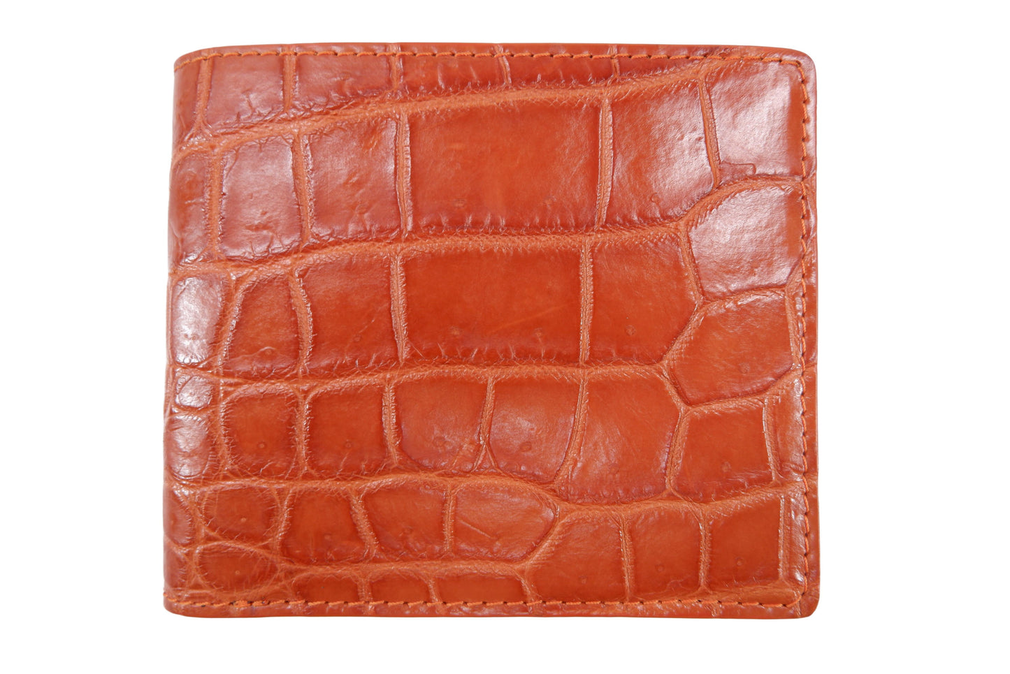 Genuine Crocodile Belly Skin Leather Luxury Bifold Wallet