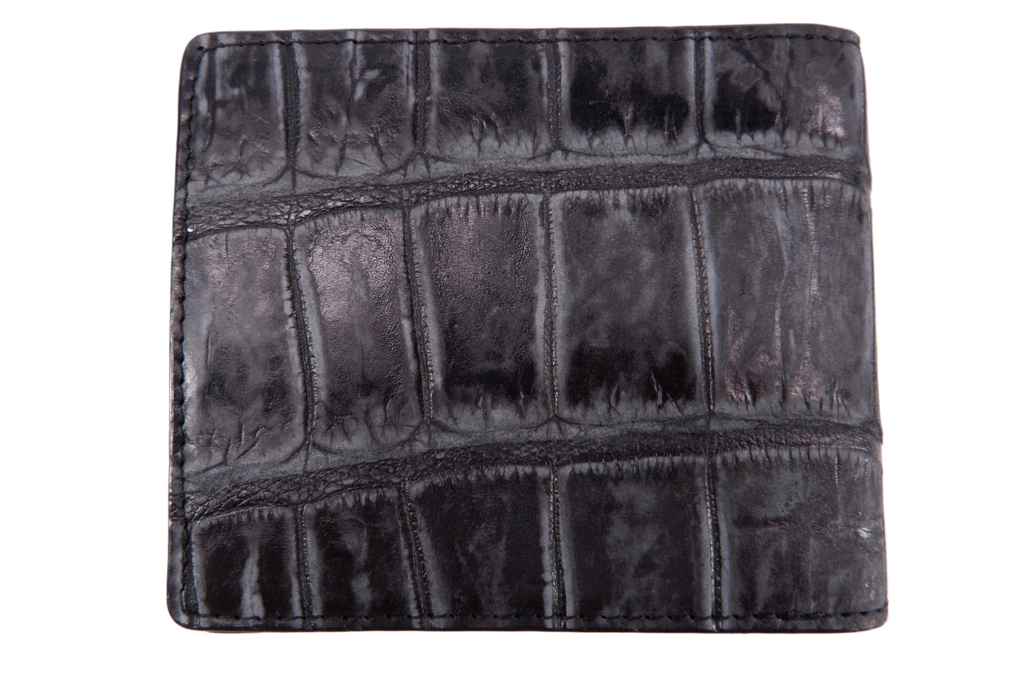 Genuine Crocodile Belly Skin Leather Luxury Bifold Wallet