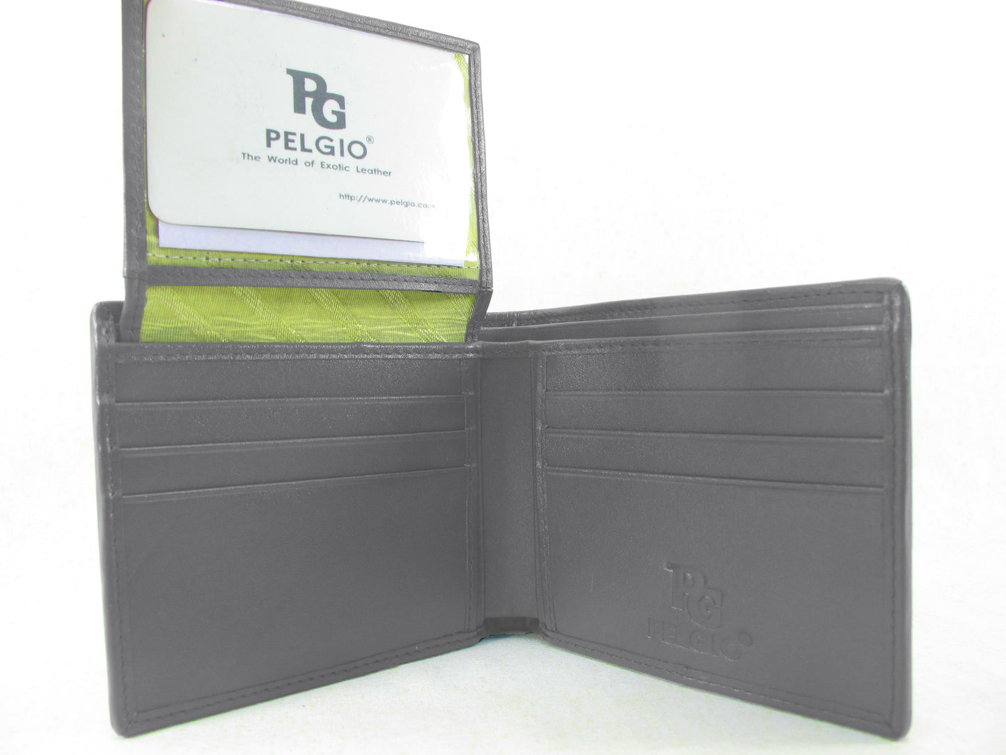 Genuine Crocodile Half Backbone Skin Leather Soft & Slim Bifold Wallet