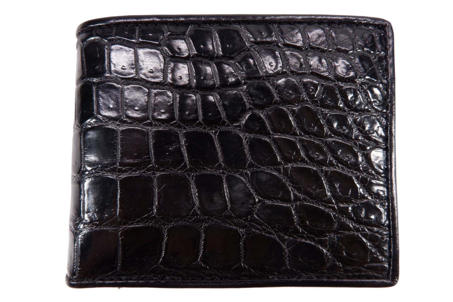 Genuine Crocodile Skin Leather Bifold Wallet