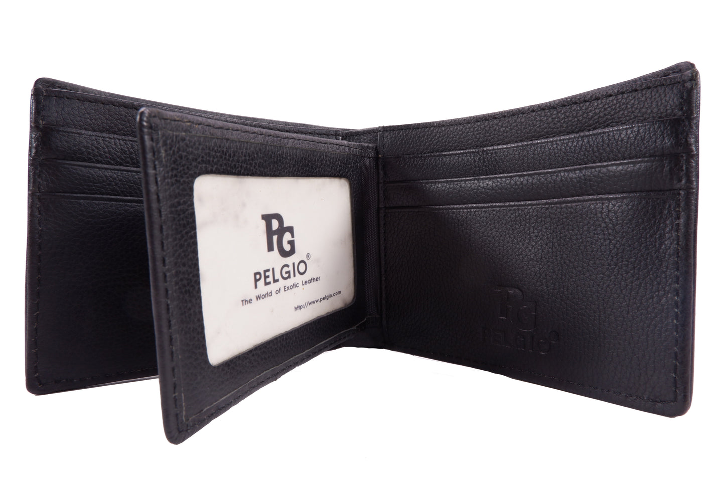 Genuine Crocodile Backbone Skin Leather Soft & Slim Bifold Wallet