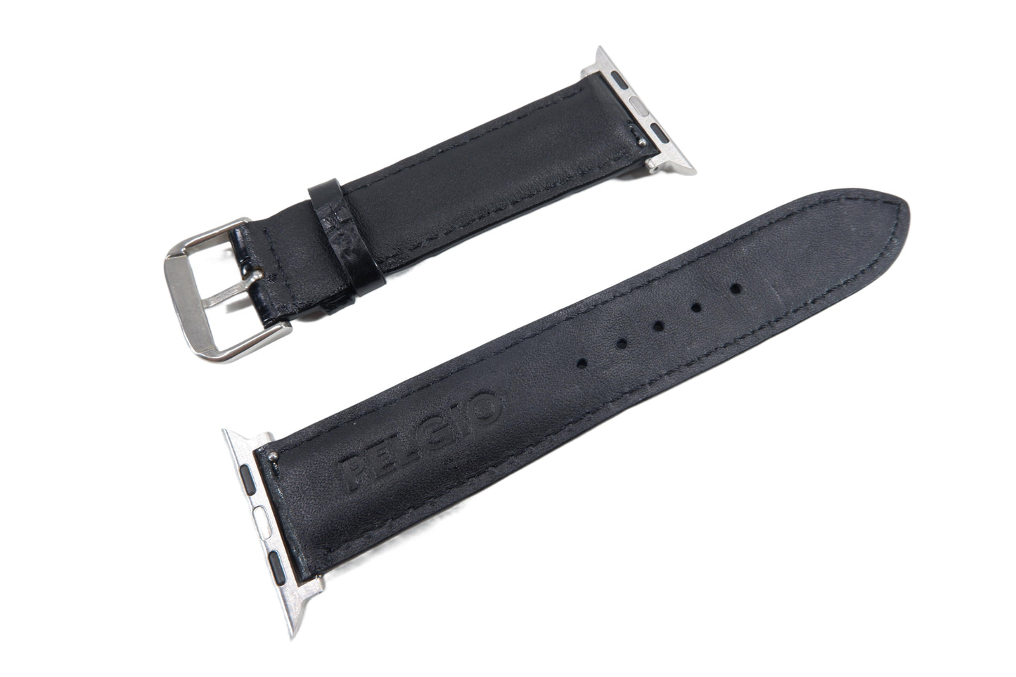 Genuine Crocodile Skin Leather Watch Strap Compatible with Apple Watch Ultra 1/2 Series 9/8/7/6/5/4/3/2/1/SE/SE2