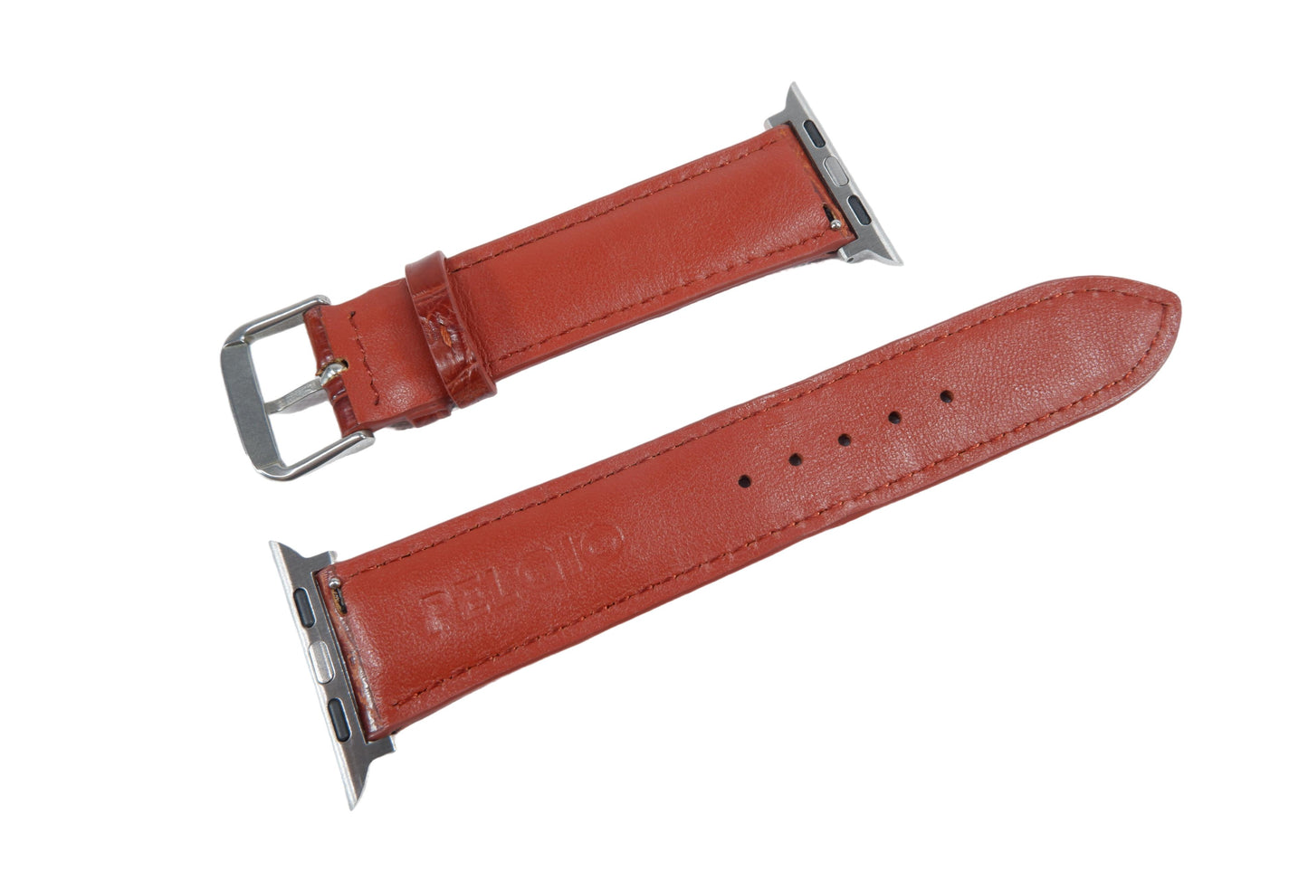Genuine Crocodile Skin Leather Watch Strap Compatible with Apple Watch Ultra 1/2 Series 9/8/7/6/5/4/3/2/1/SE/SE2