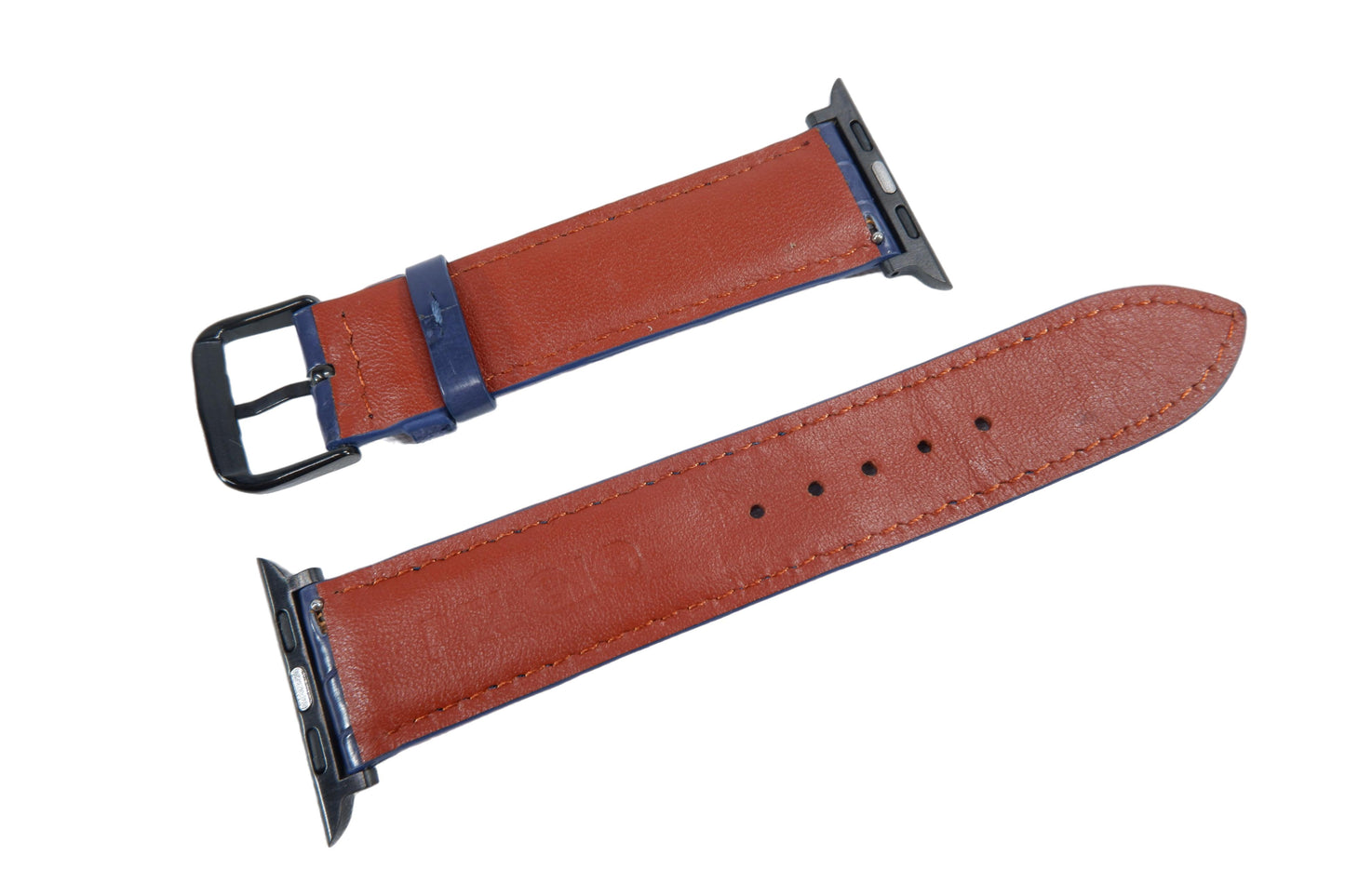 Genuine Crocodile Skin Leather Watch Strap Compatible with Apple Watch Ultra 1/2 Series 9/8/7/6/5/4/3/2/1/SE/SE2