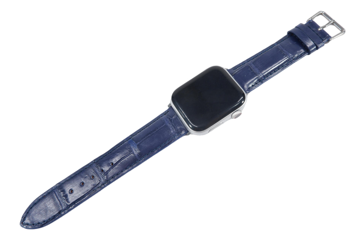 Genuine Crocodile Skin Leather Watch Strap Compatible with Apple Watch Ultra 1/2 Series 9/8/7/6/5/4/3/2/1/SE/SE2