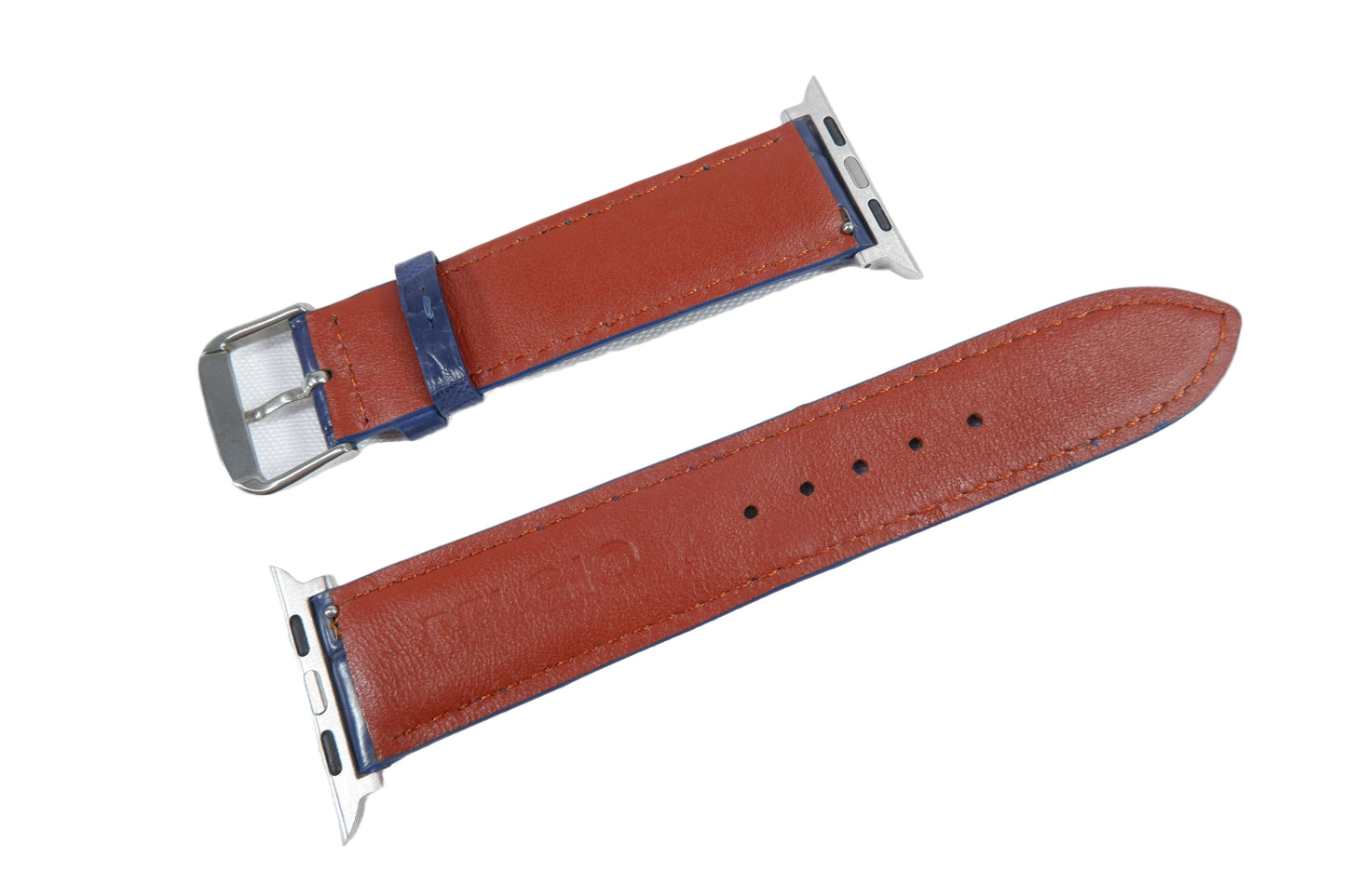 Genuine Crocodile Skin Leather Watch Strap Compatible with Apple Watch Ultra 1/2 Series 9/8/7/6/5/4/3/2/1/SE/SE2