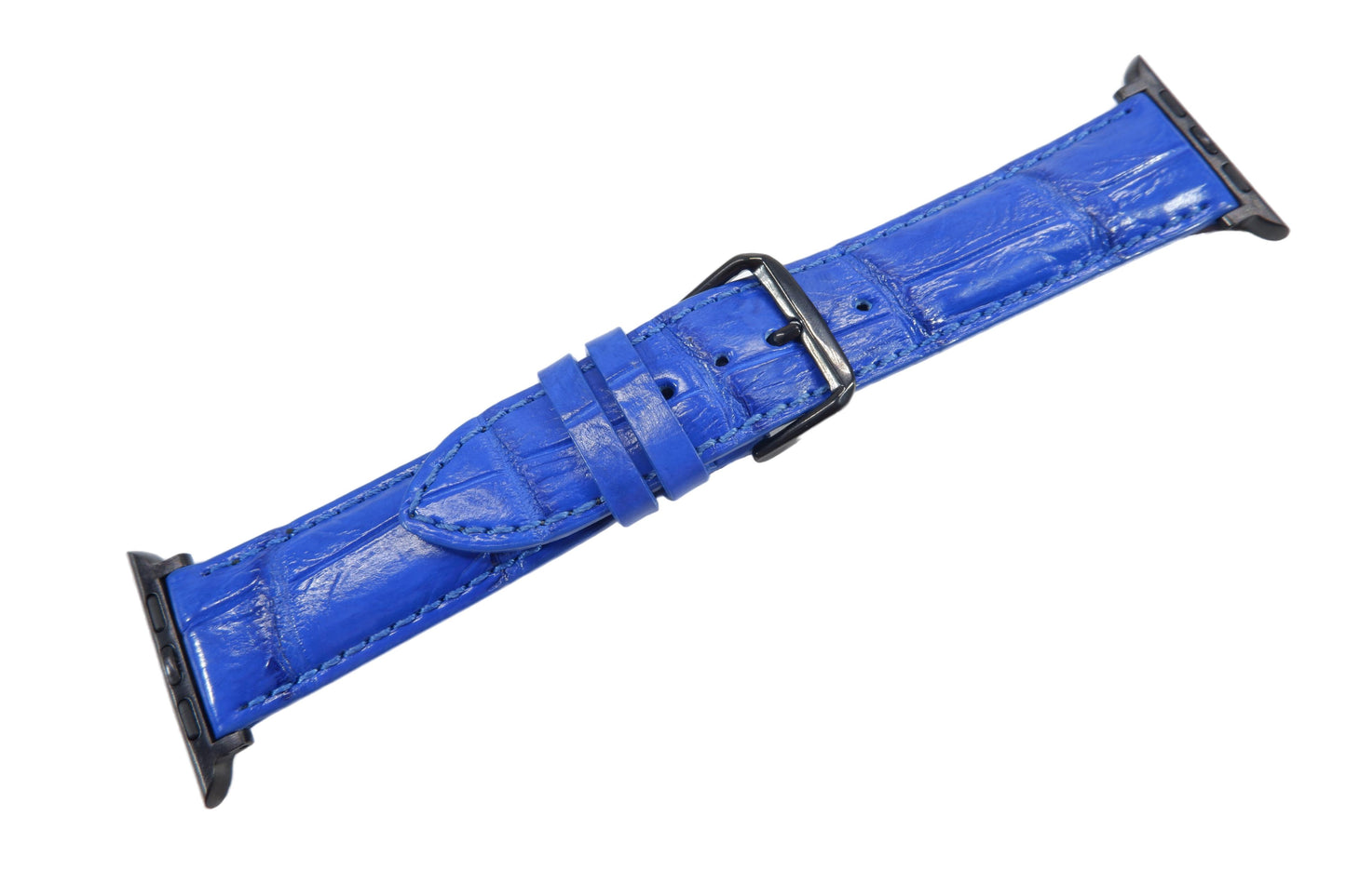 Genuine Crocodile Skin Leather Watch Strap Compatible with Apple Watch Ultra 1/2 Series 9/8/7/6/5/4/3/2/1/SE/SE2
