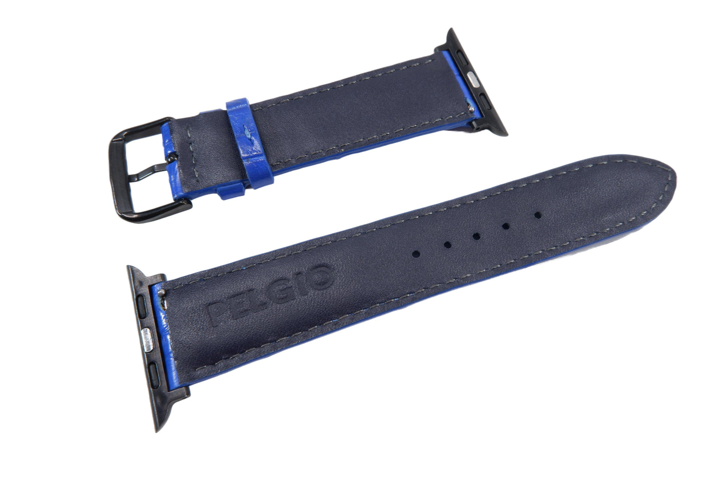 Genuine Crocodile Skin Leather Watch Strap Compatible with Apple Watch Ultra 1/2 Series 9/8/7/6/5/4/3/2/1/SE/SE2