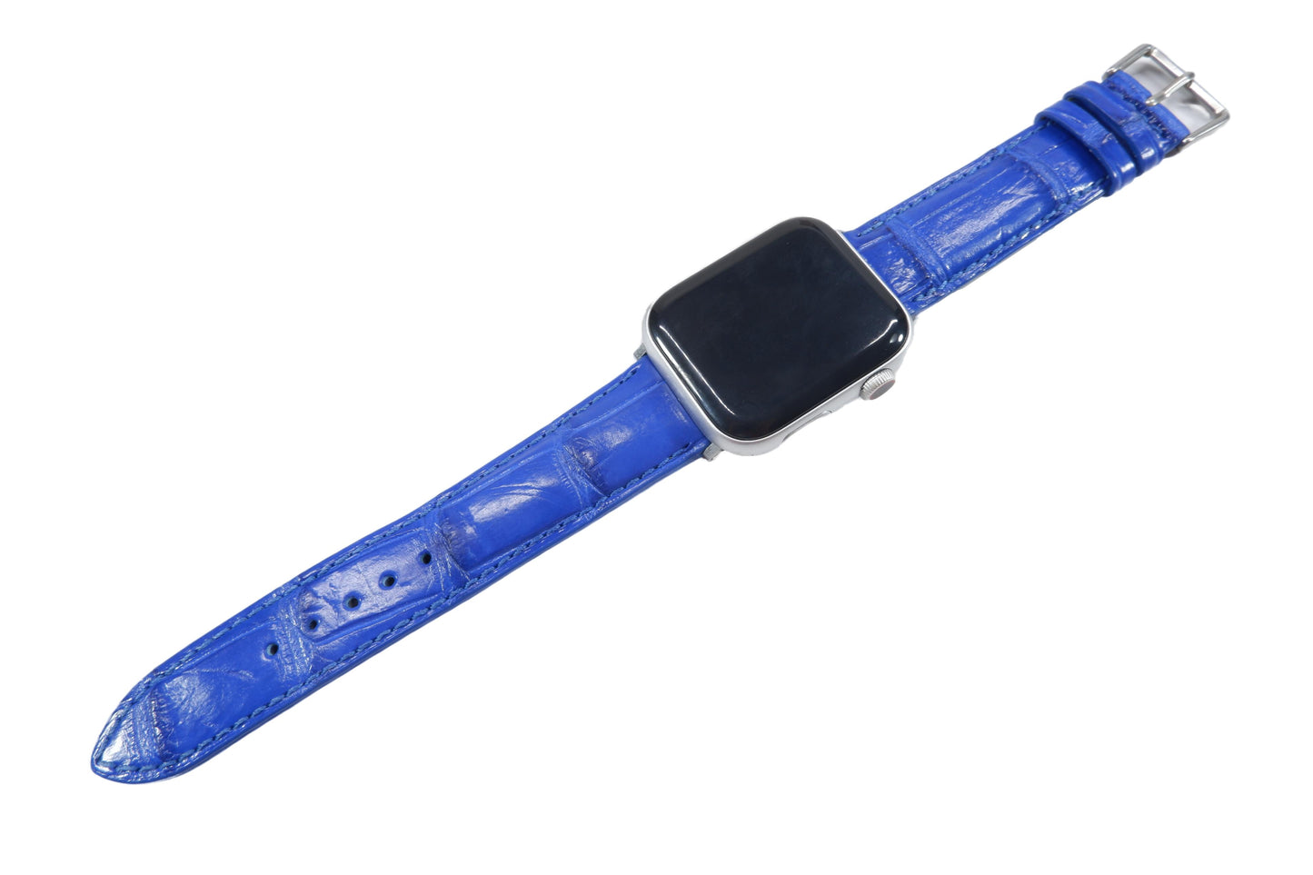 Genuine Crocodile Skin Leather Watch Strap Compatible with Apple Watch Ultra 1/2 Series 9/8/7/6/5/4/3/2/1/SE/SE2