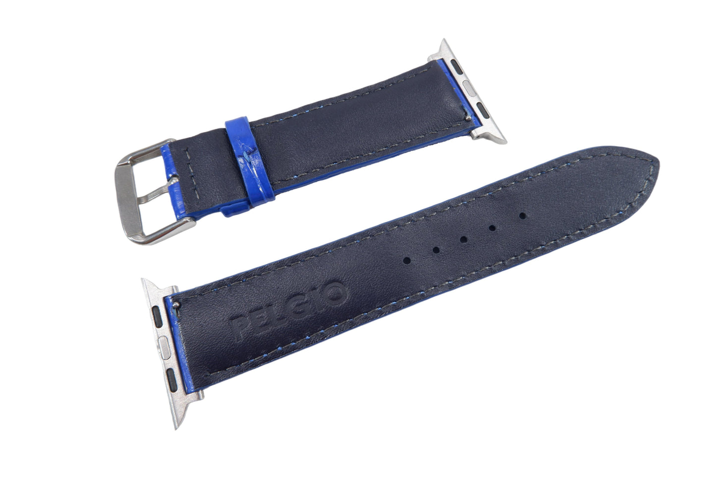 Genuine Crocodile Skin Leather Watch Strap Compatible with Apple Watch Ultra 1/2 Series 9/8/7/6/5/4/3/2/1/SE/SE2