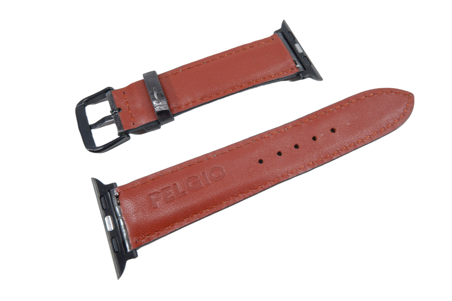 Genuine Crocodile Skin Leather Watch Strap Compatible with Apple Watch Ultra 1/2 Series 9/8/7/6/5/4/3/2/1/SE/SE2