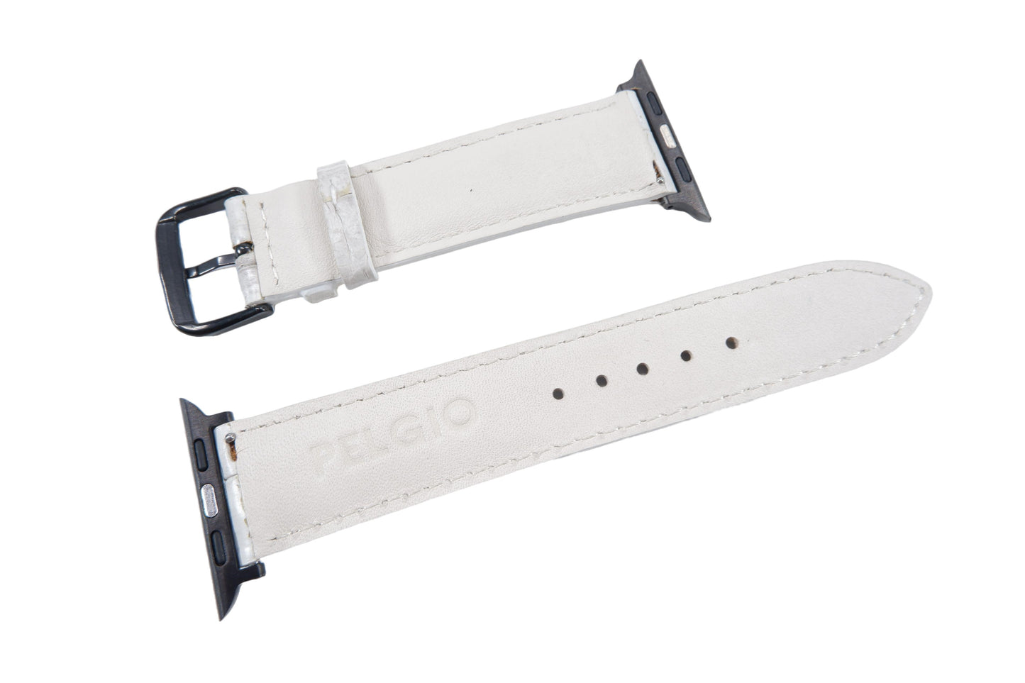 Genuine Crocodile Skin Leather Watch Strap Compatible with Apple Watch Ultra 1/2 Series 9/8/7/6/5/4/3/2/1/SE/SE2
