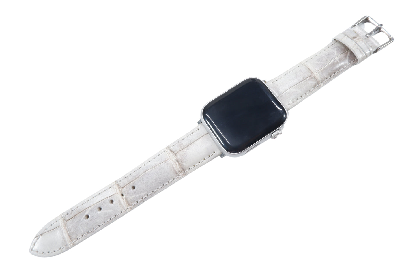 Genuine Crocodile Skin Leather Watch Strap Compatible with Apple Watch Ultra 1/2 Series 9/8/7/6/5/4/3/2/1/SE/SE2
