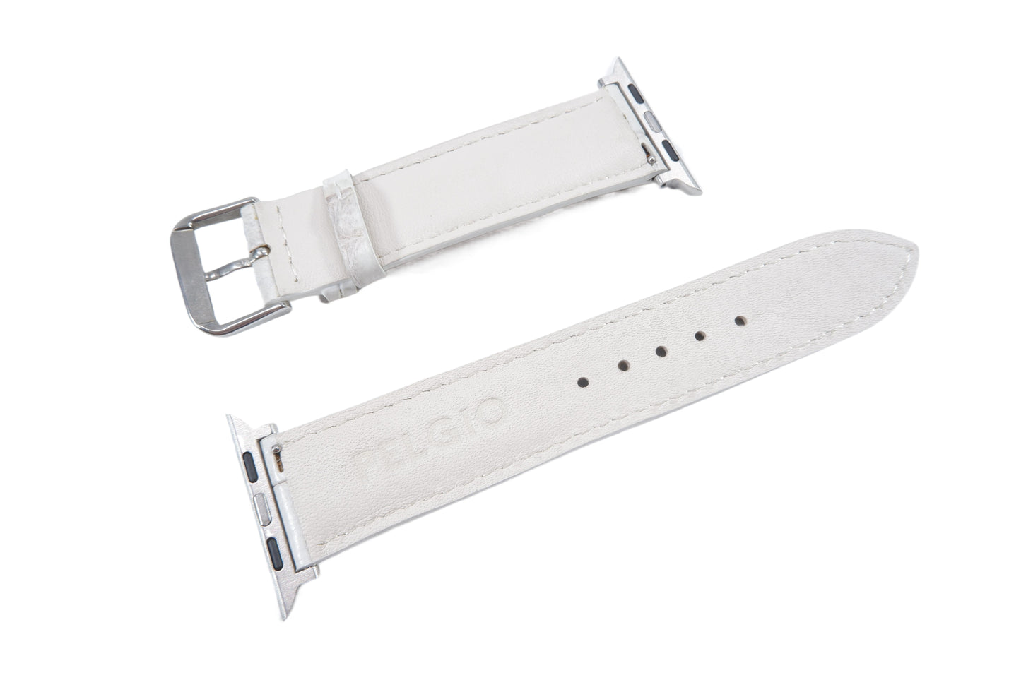 Genuine Crocodile Skin Leather Watch Strap Compatible with Apple Watch Ultra 1/2 Series 9/8/7/6/5/4/3/2/1/SE/SE2