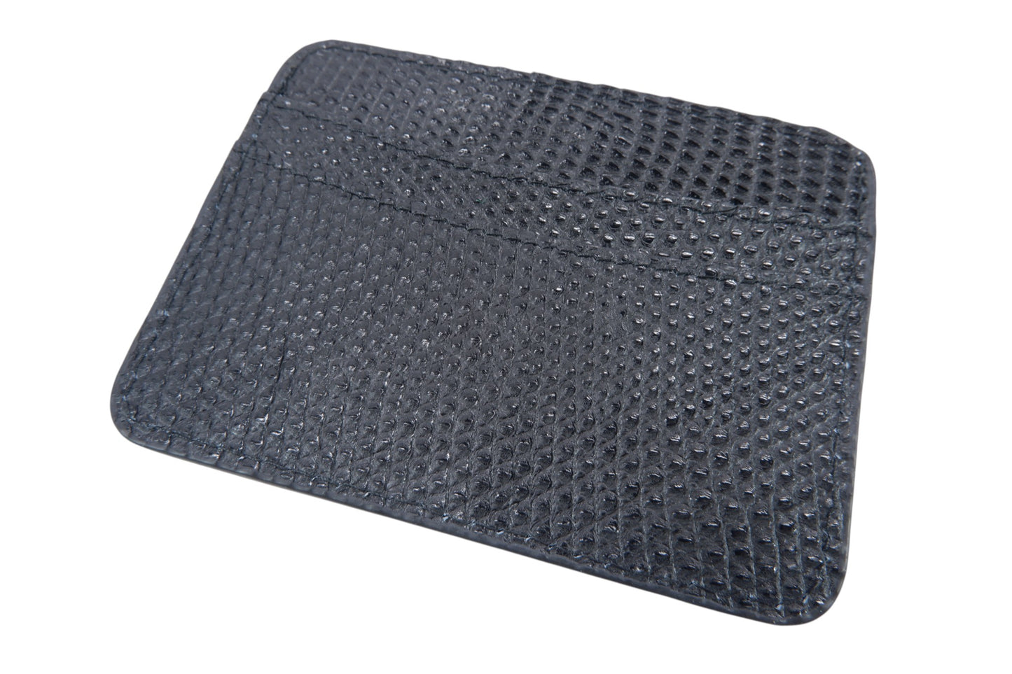 Genuine Lizard Skin Leather Slim Business & Credit Card Holder Wallet