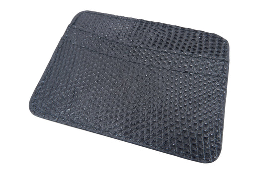 Genuine Lizard Skin Leather Slim Business & Credit Card Holder Wallet