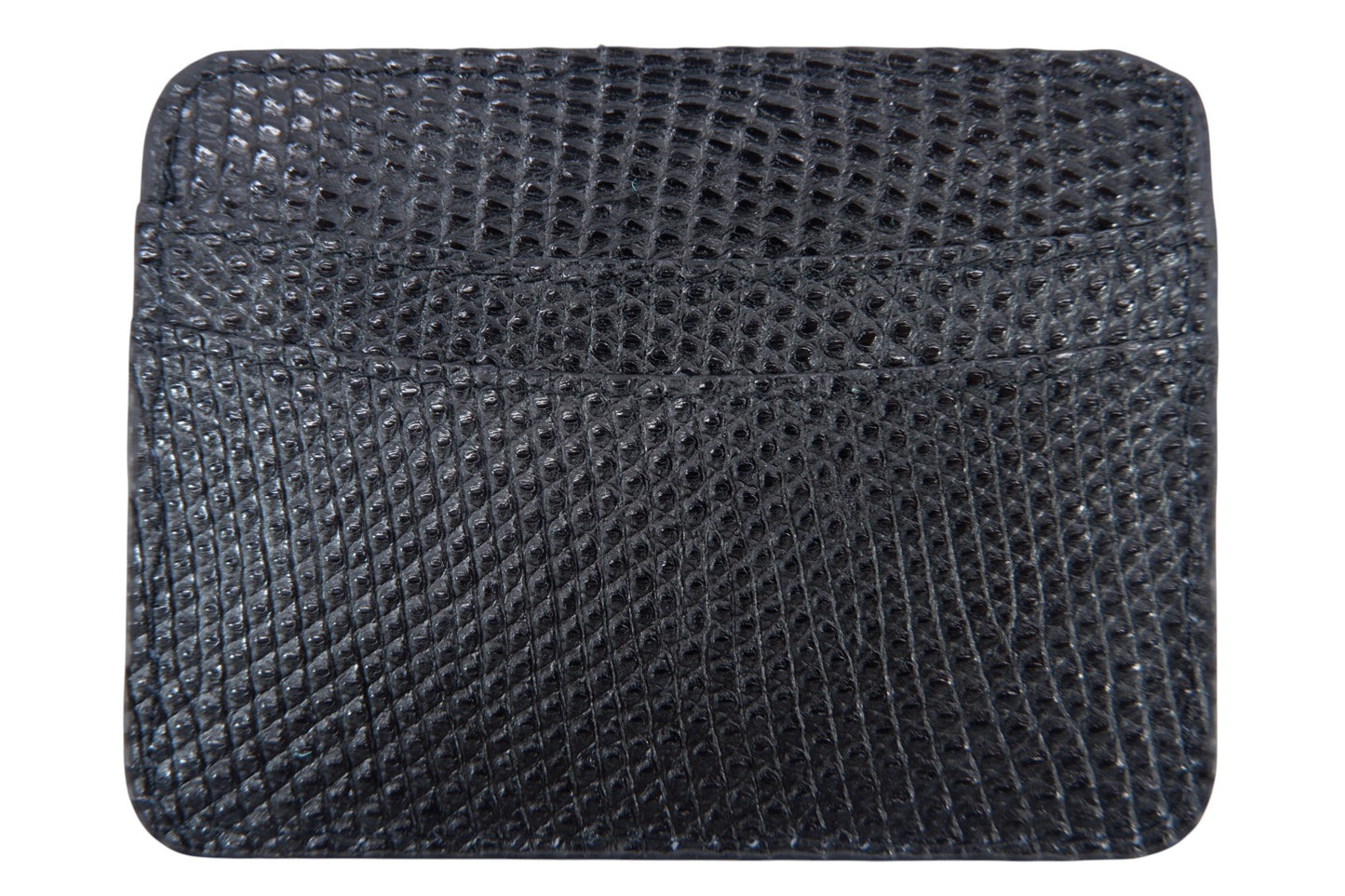 Genuine Lizard Skin Leather Slim Business & Credit Card Holder Wallet