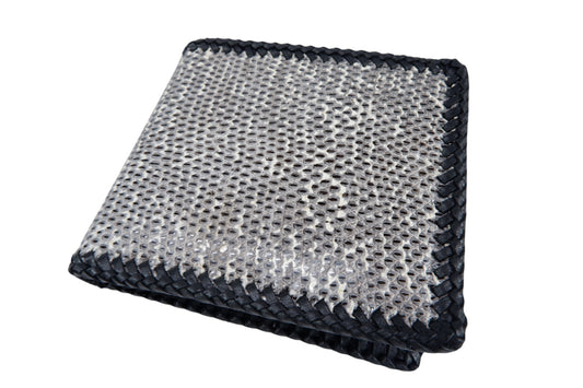 Genuine Lizard Skin Leather Handmade Bifold Wallet