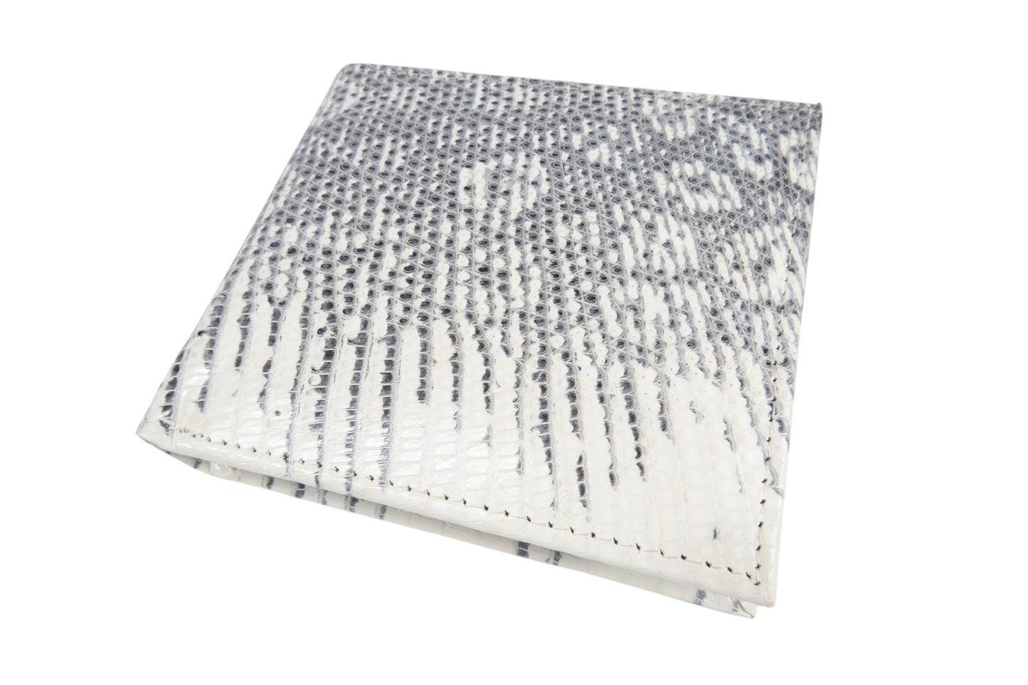 Genuine Lizard Skin Leather Bifold Wallet