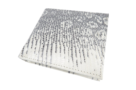 Genuine Lizard Skin Leather Bifold Wallet