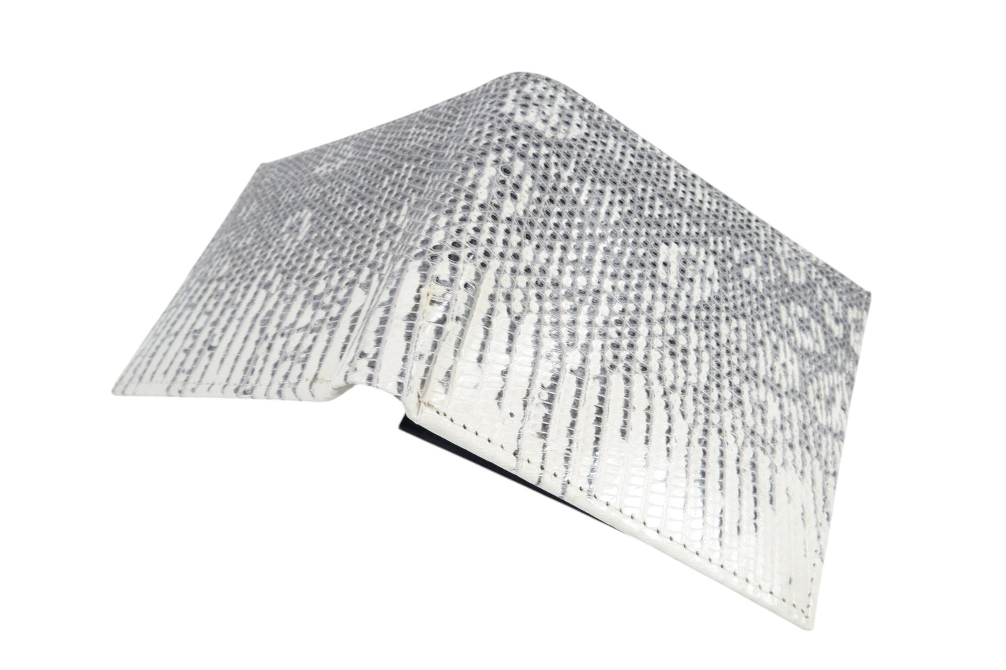 Genuine Lizard Skin Leather Bifold Wallet