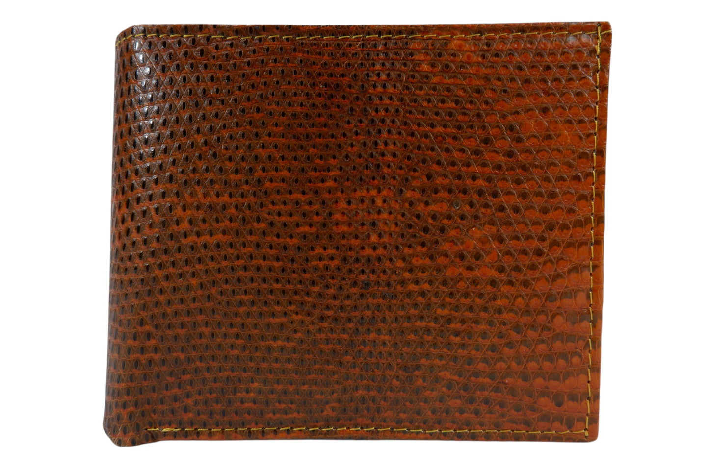 Genuine Lizard Skin Leather Bifold Wallet