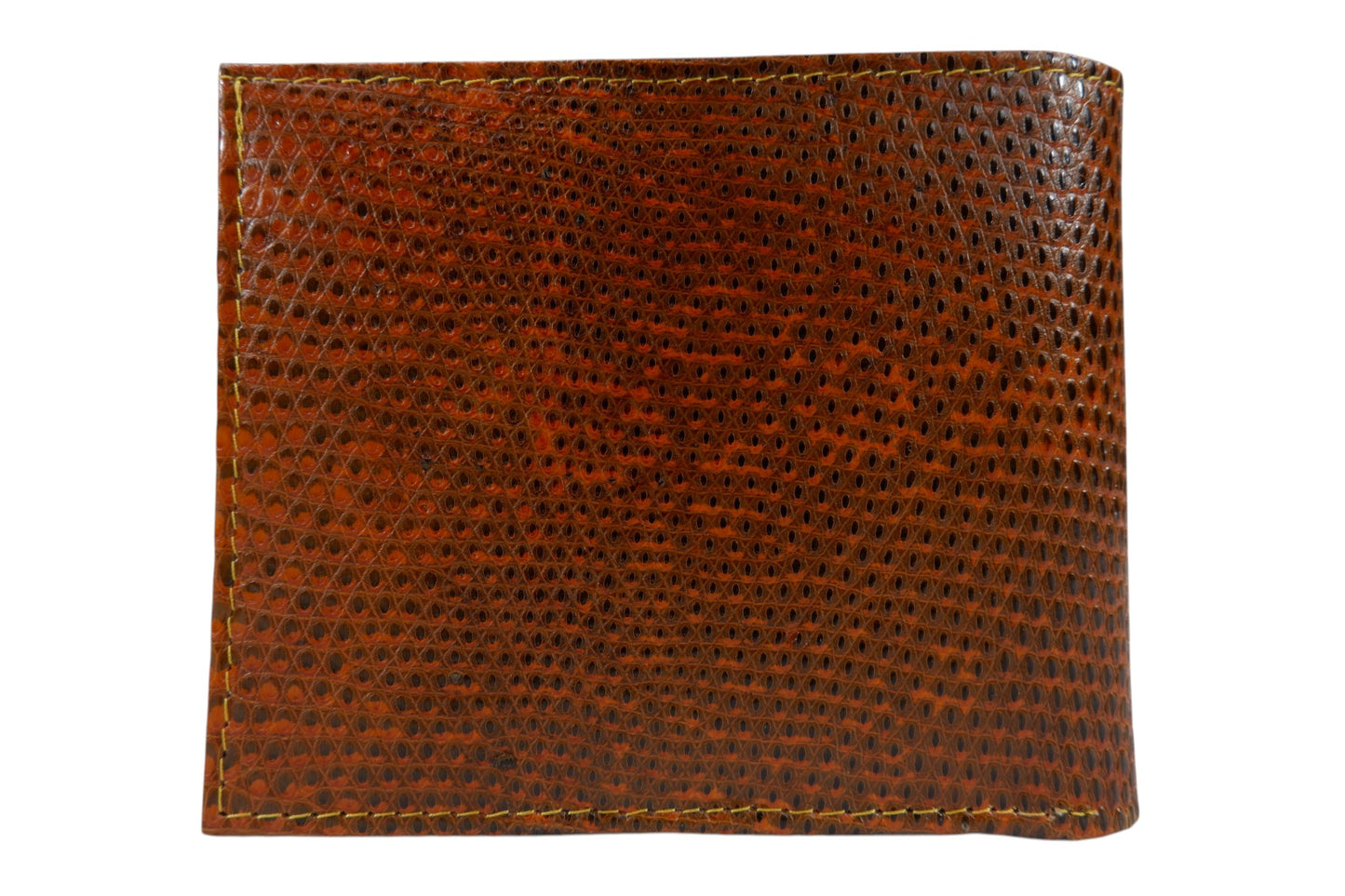 Genuine Lizard Skin Leather Bifold Wallet