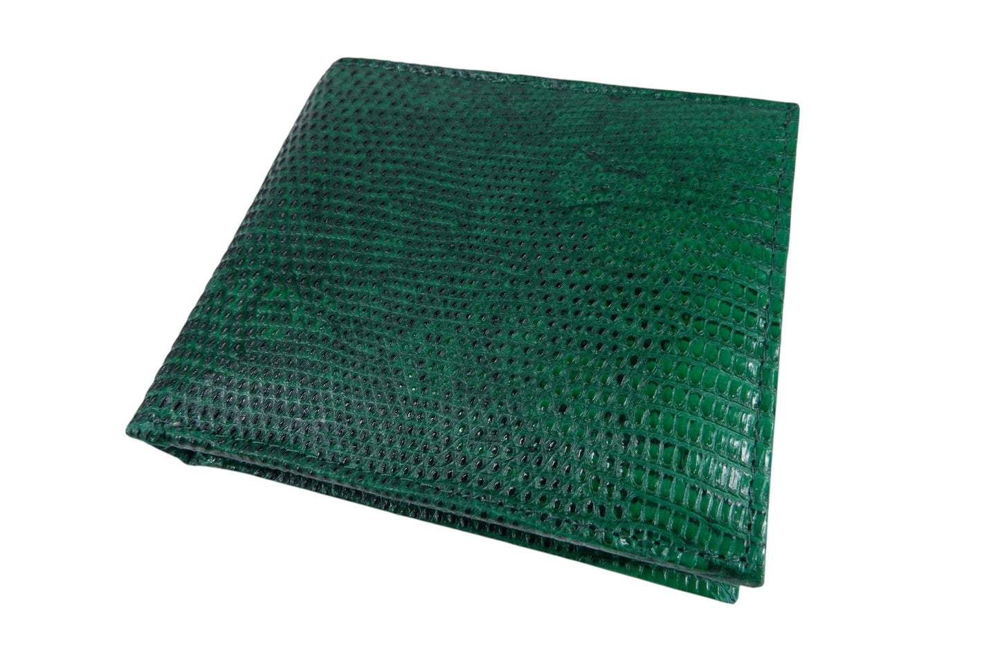 Genuine Lizard Skin Leather Bifold Wallet