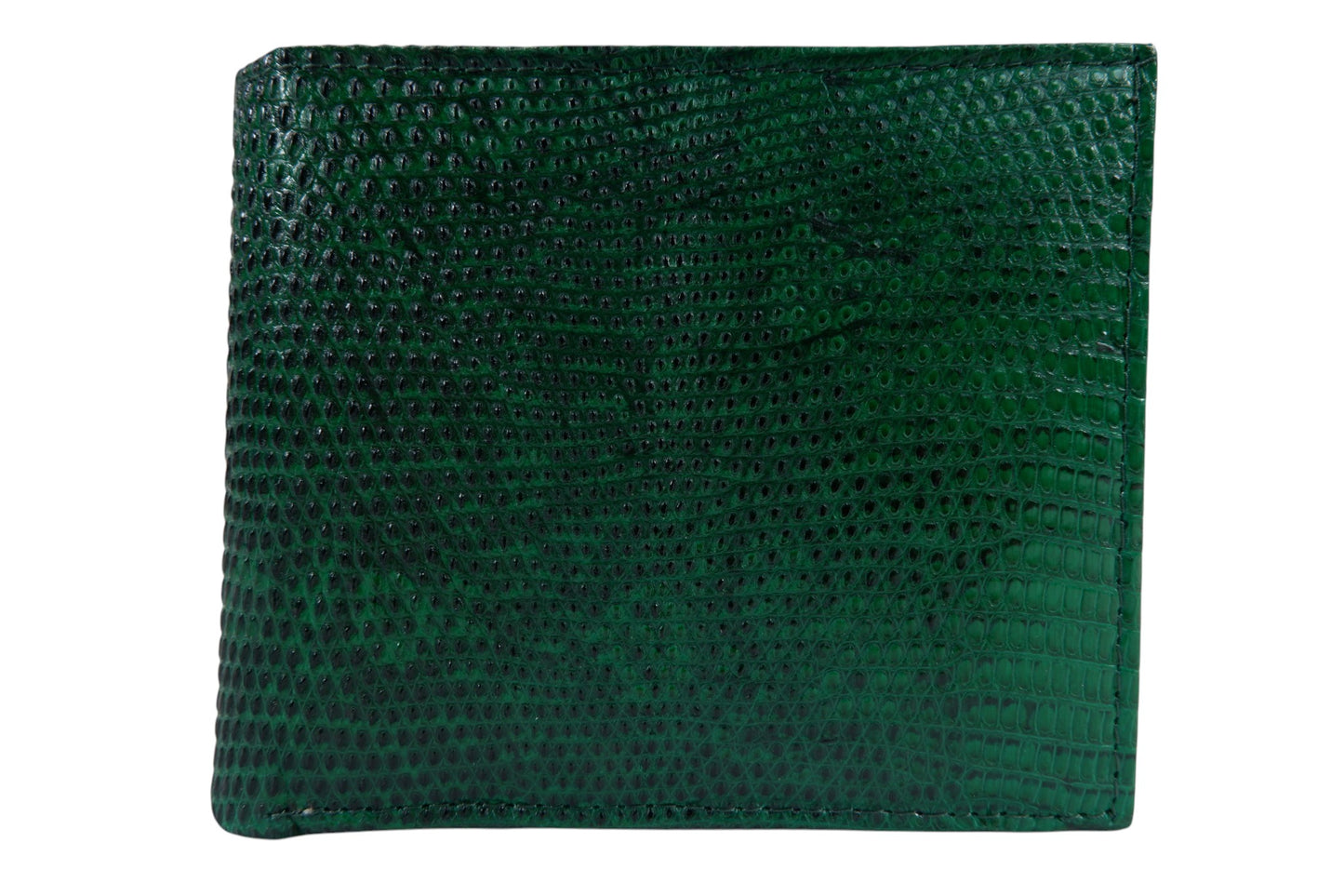 Genuine Lizard Skin Leather Bifold Wallet
