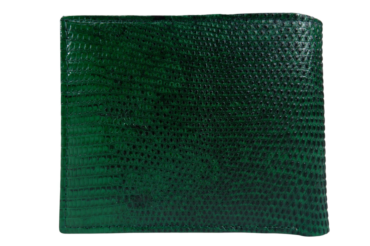 Genuine Lizard Skin Leather Bifold Wallet