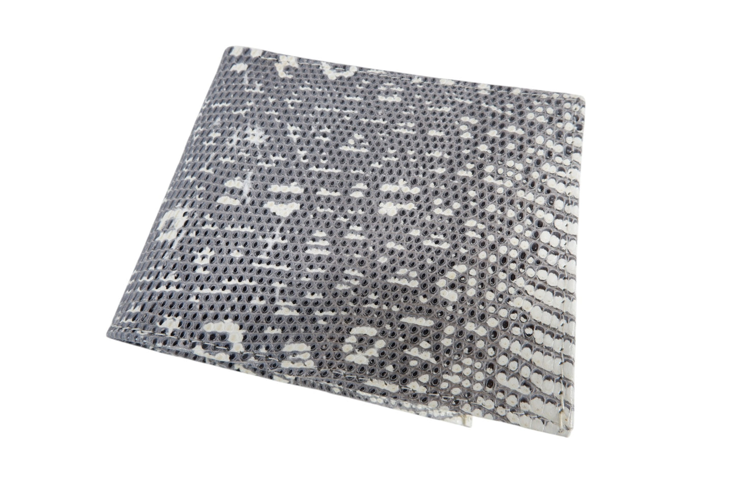 Genuine Lizard Skin Leather Bifold Wallet