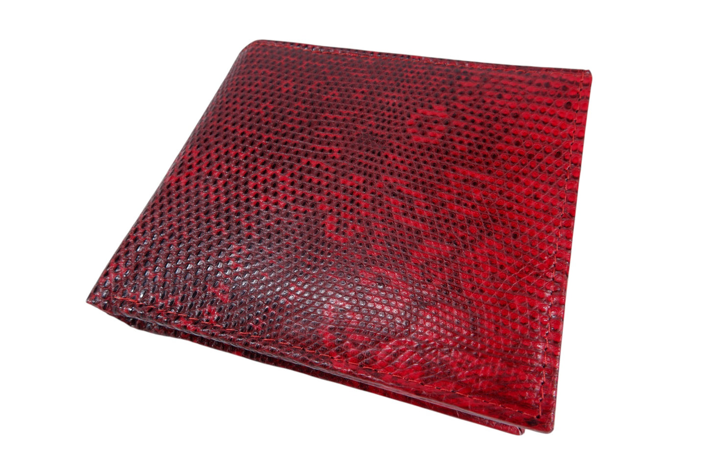 Genuine Lizard Skin Leather Bifold Wallet