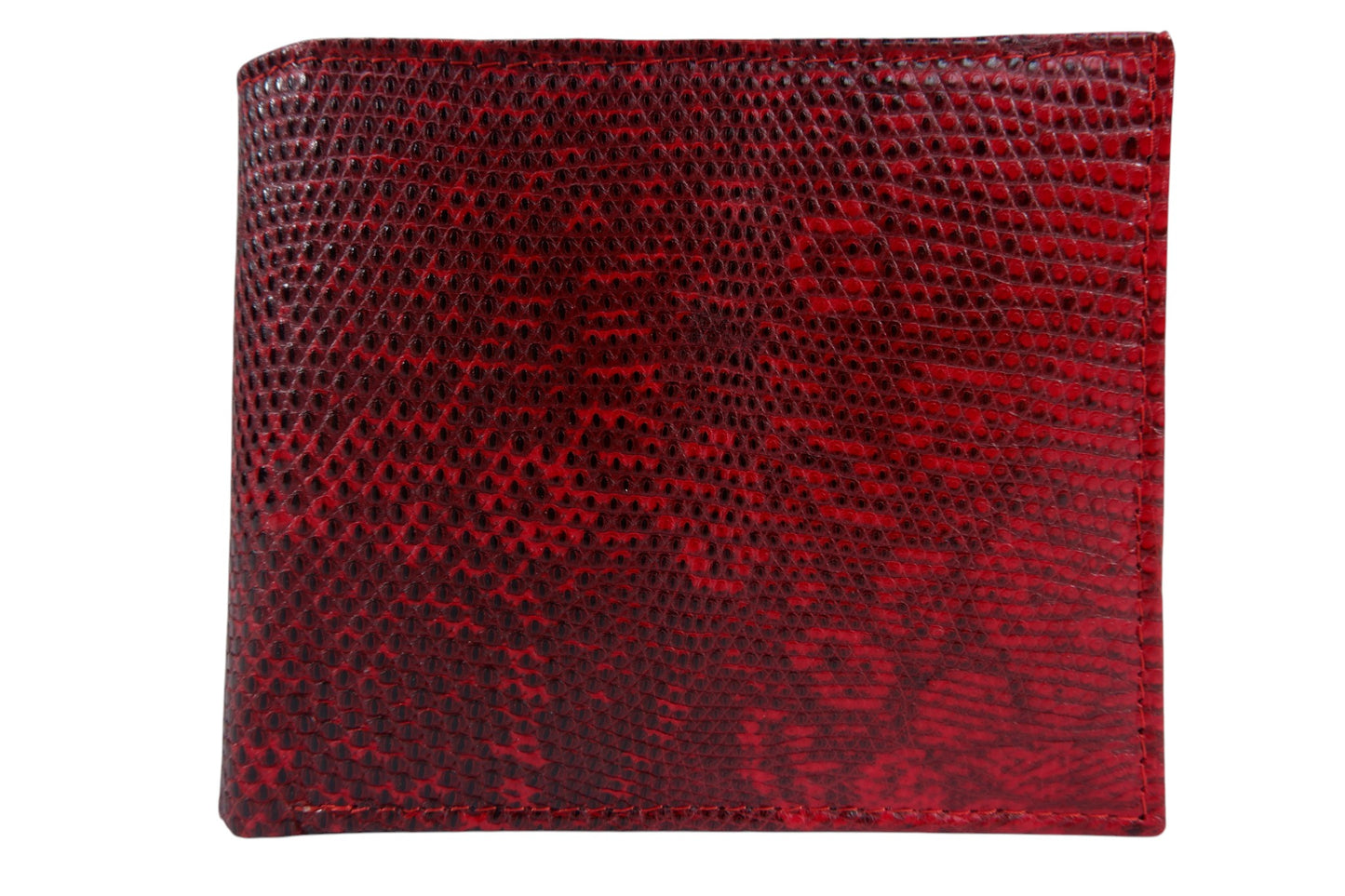 Genuine Lizard Skin Leather Bifold Wallet