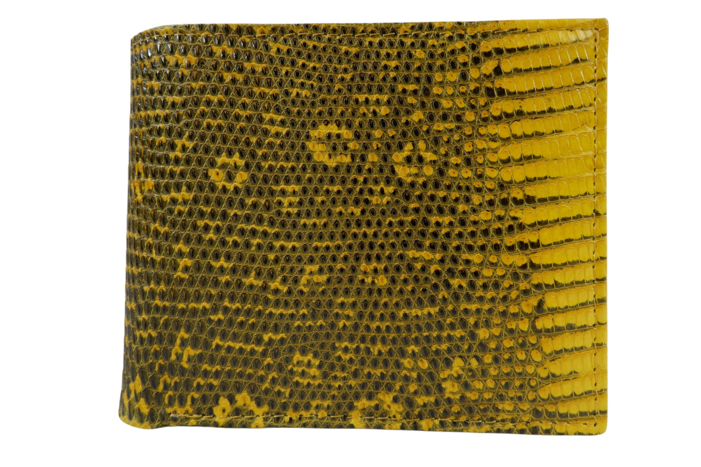 Genuine Lizard Skin Leather Bifold Wallet