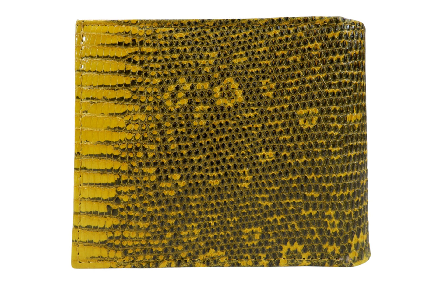 Genuine Lizard Skin Leather Bifold Wallet