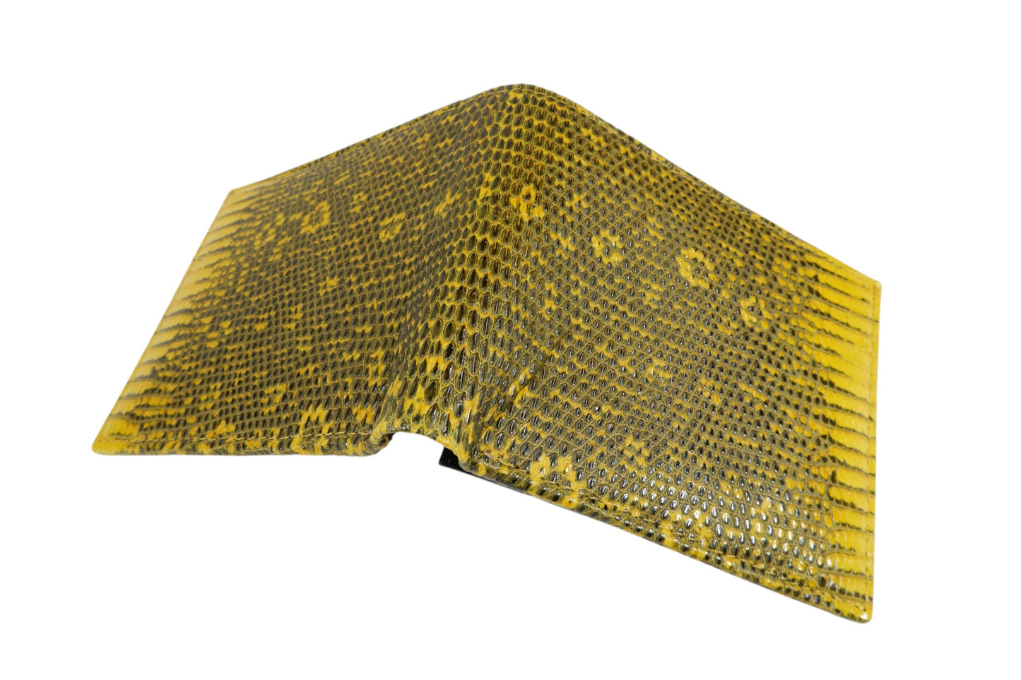 Genuine Lizard Skin Leather Bifold Wallet
