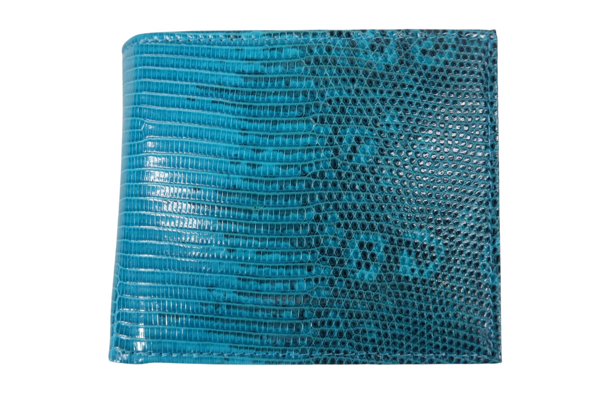 Genuine Lizard Belly Skin Leather Bifold Wallet