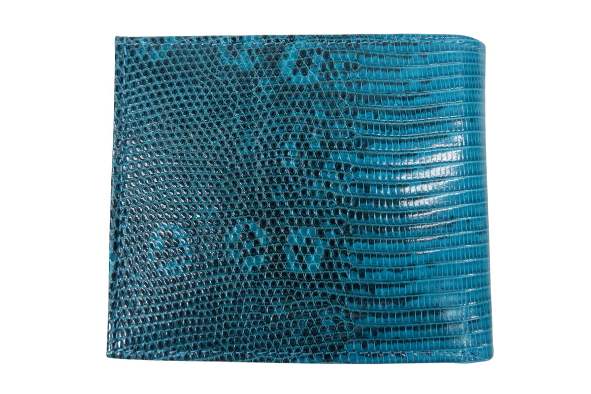 Genuine Lizard Belly Skin Leather Bifold Wallet