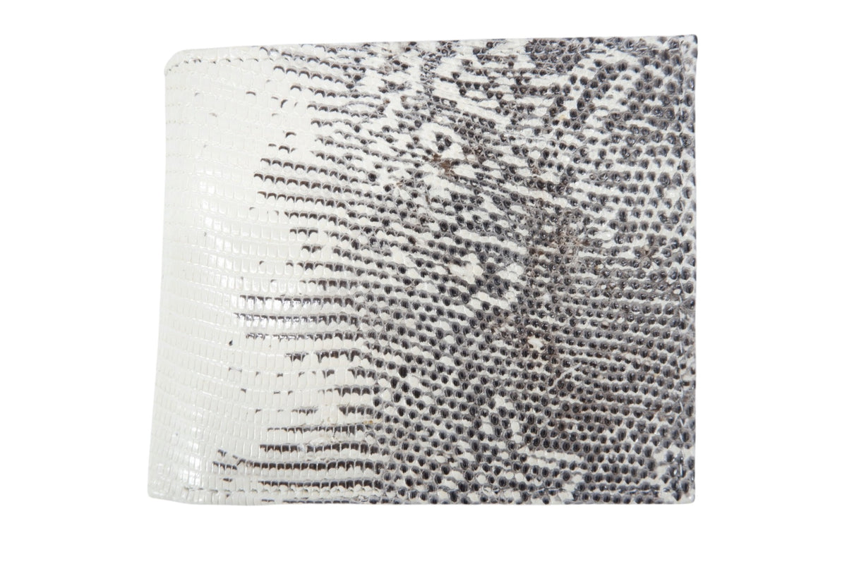 Genuine Lizard Belly Skin Leather Bifold Wallet