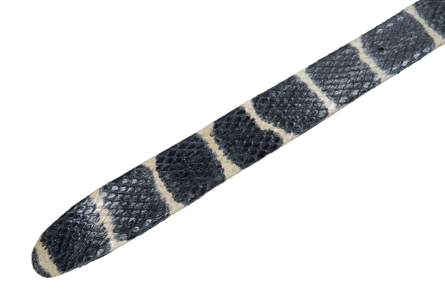 Genuine Mangrove Snake Skin with Head Leather Dress Belt