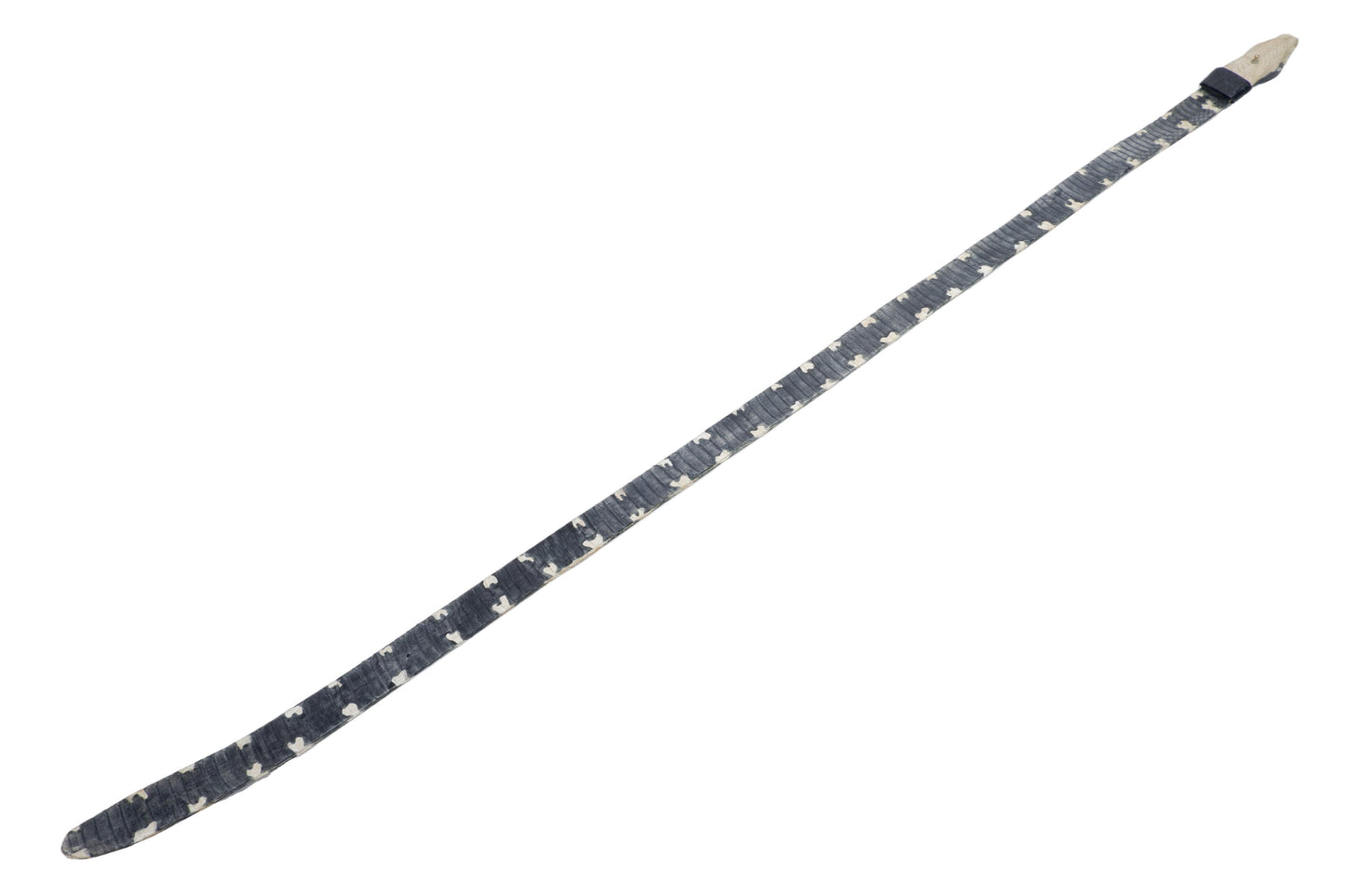 Genuine Mangrove Snake Skin with Head Leather Dress Belt