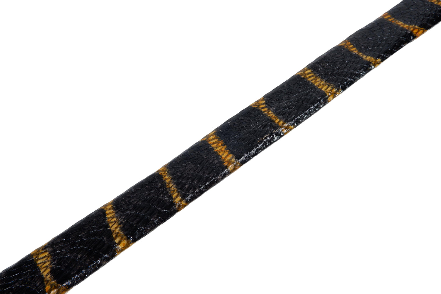 Genuine Mangrove Snake Skin with Head Leather Dress Belt
