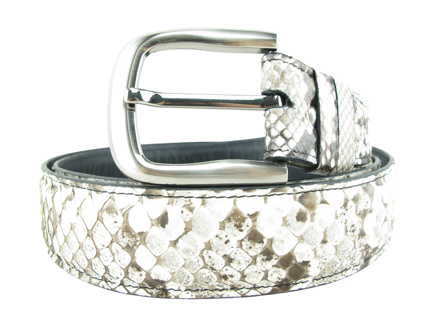 Genuine Burmese Python Snake Skin Leather Casual Men's Belt