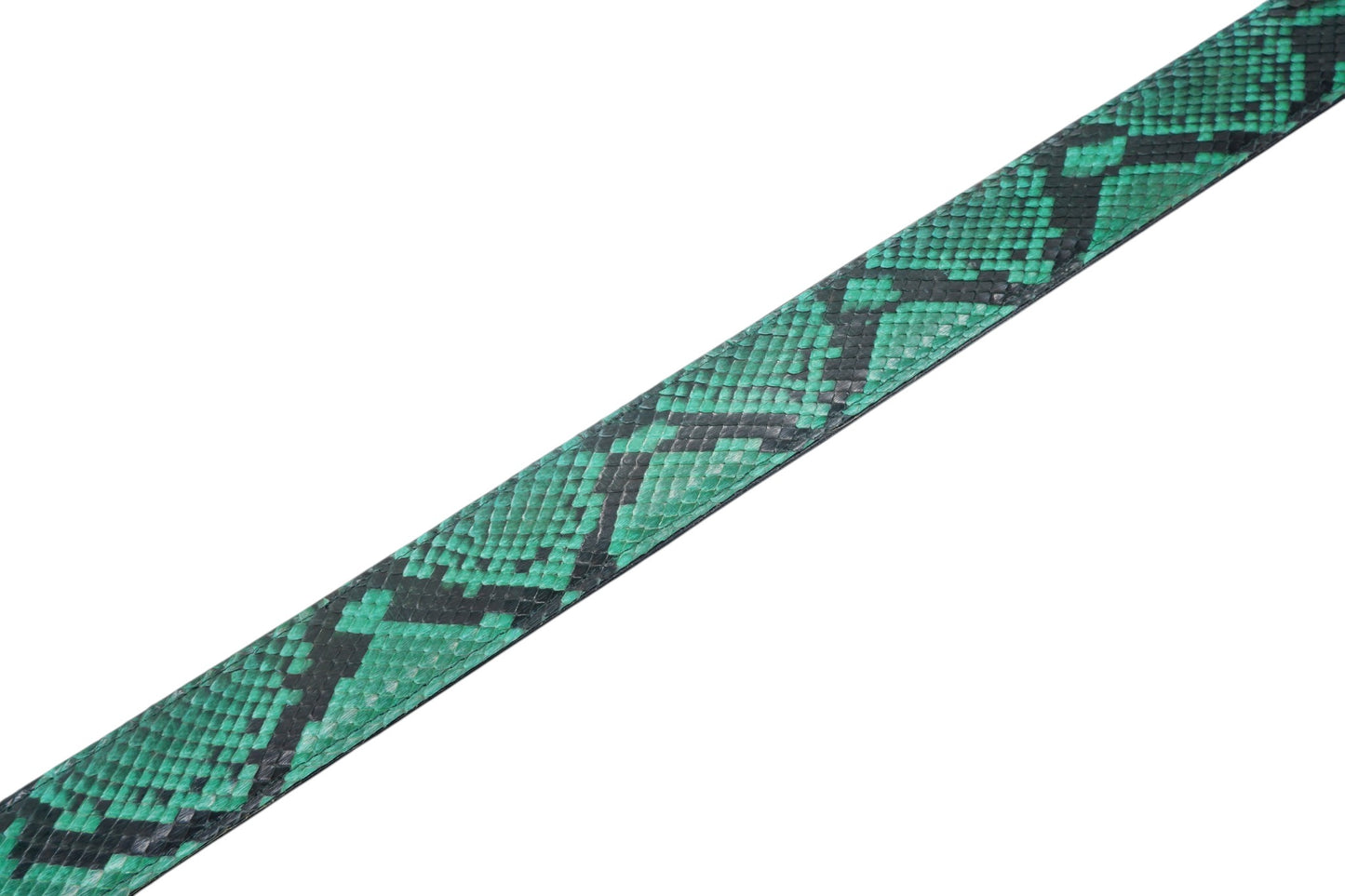 Genuine Reticulated Python Snake Skin Leather Auto Locking Men's Belt