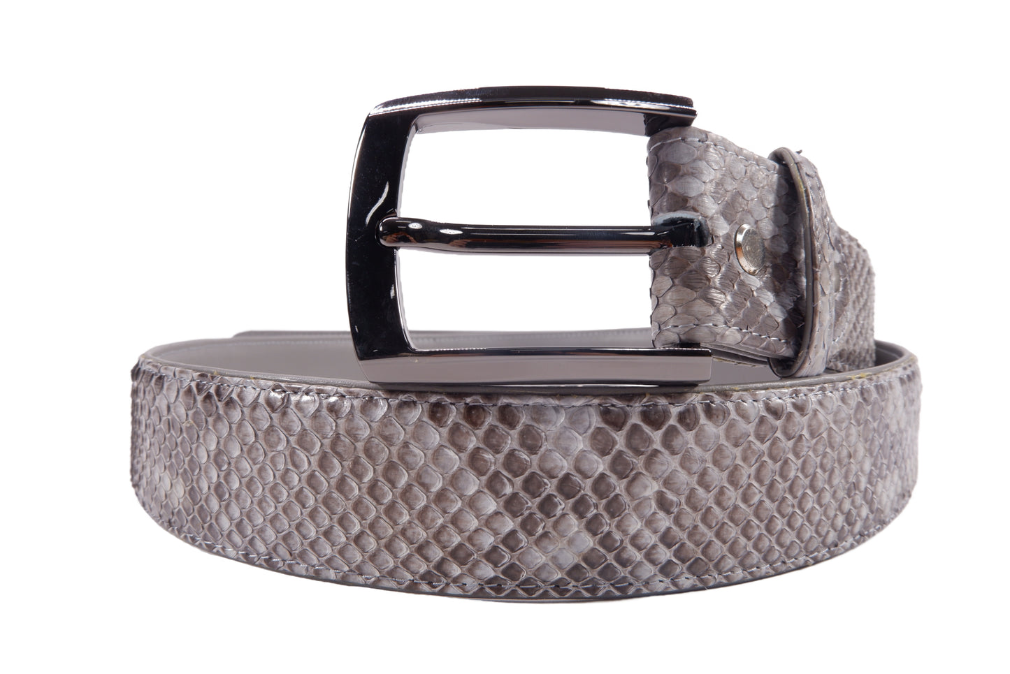 Genuine Reticulated Python Snake Skin Leather Casual Men's Belt